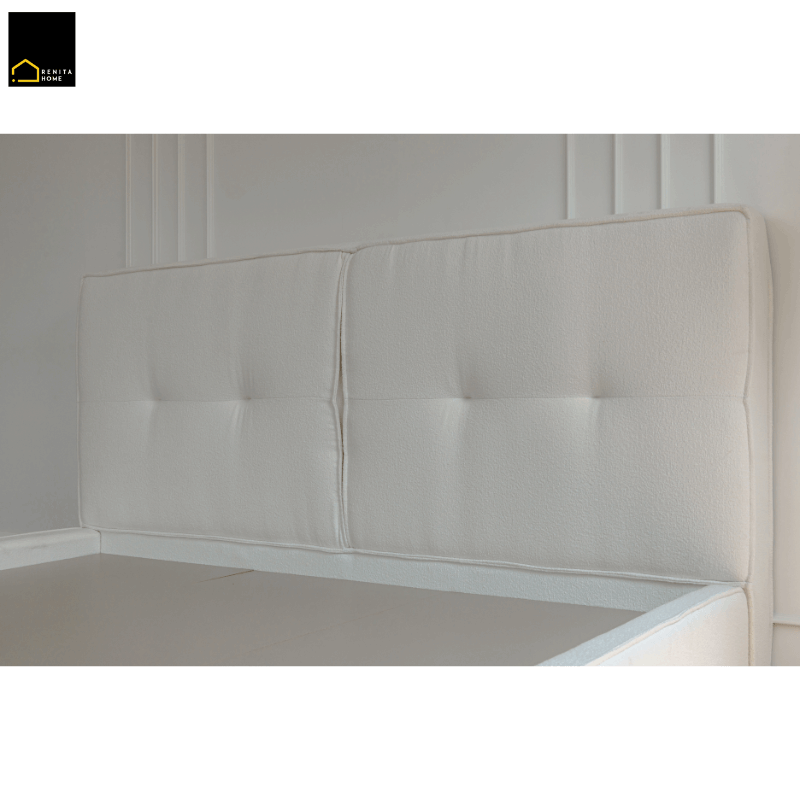 เตียงนอน 6 ฟุต RENITA HOME รุ่น Cleo สีครีม_5